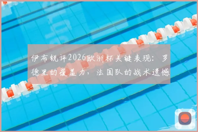 伊布锐评2026欧洲杯关键表现：罗德里的覆盖力，法国队的战术遗憾
